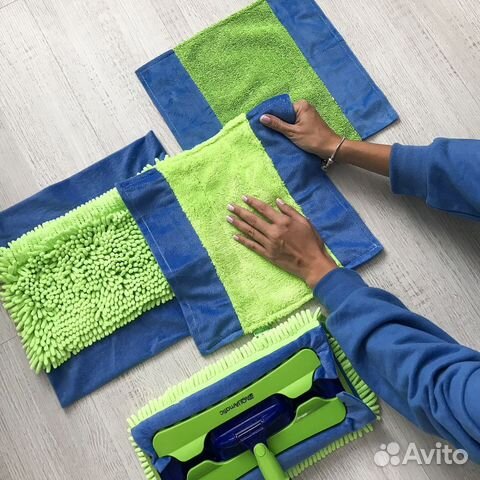 Универсальная швабра Гринвей с двумя насадками