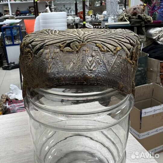 Кокошник Головной убор 19 век. Парча Золотая нить