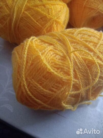 Пряжа нитки спицы для вязания шерсть, мулине