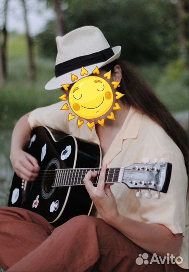 Акустическая гитара с чехлом