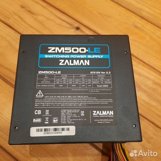 Блок питания Zalman ZM500-LE 500 watt