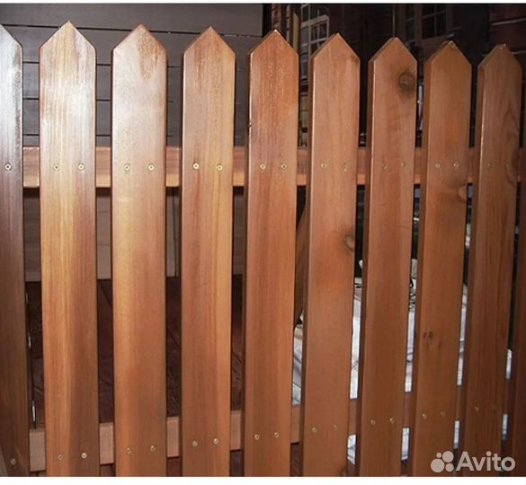 Деревянный штакетник для забора