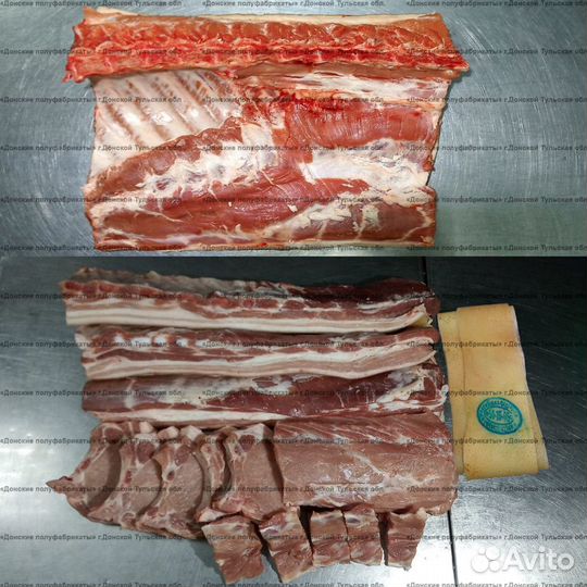Мясо свинины оптом, в полутушах или частями