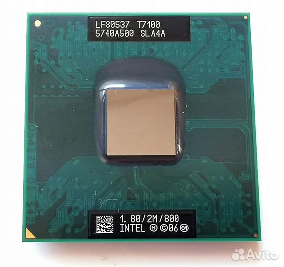 Процессор Intel Core 2 Duo T7100 SLA4A