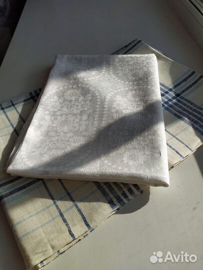 Скатерть лен СССР новая