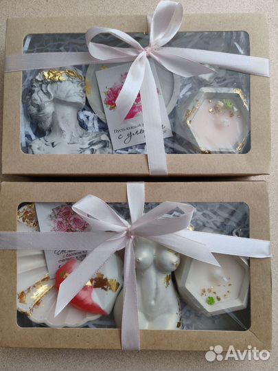 Подарочный набор, мыло, свечи