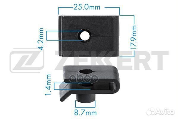 Клипса крепежная zekkert BE-1131 BE-1131 Zekkert