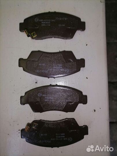 Колодки передние тормозные honda civic 95 96гв
