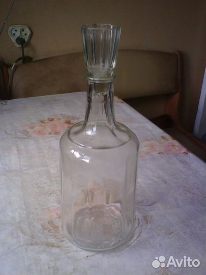 Большой графин граненый,сделано в СССР