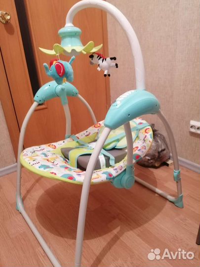 Детские электро качели Olsson Fisher Price Blue