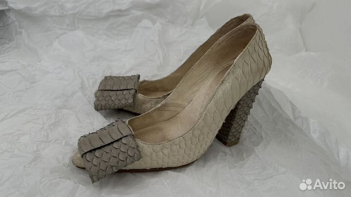 Туфли натуральная кожа питона