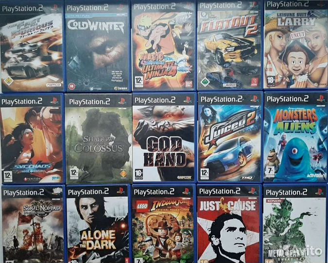 Лицензионные диски PlayStation 2