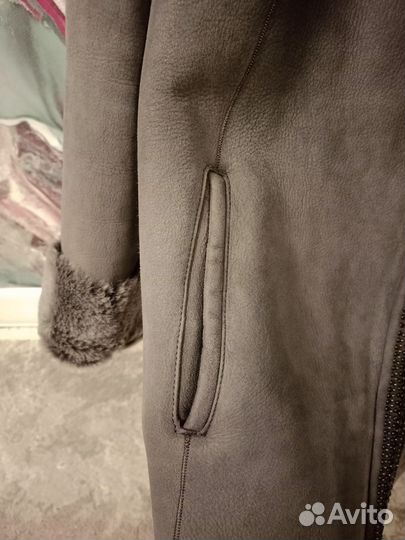 Дубленка натуральная женская размер 44 46