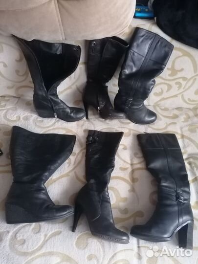 Сапоги женские 35 размер натуральная кожа