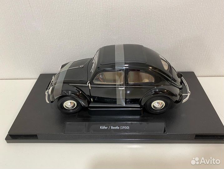 Модель автомобиля VW Beetle (Жук) 1950 Черный 1:18