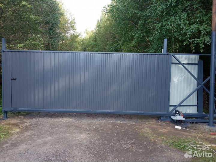 Откатные ворота под ключ с установкой