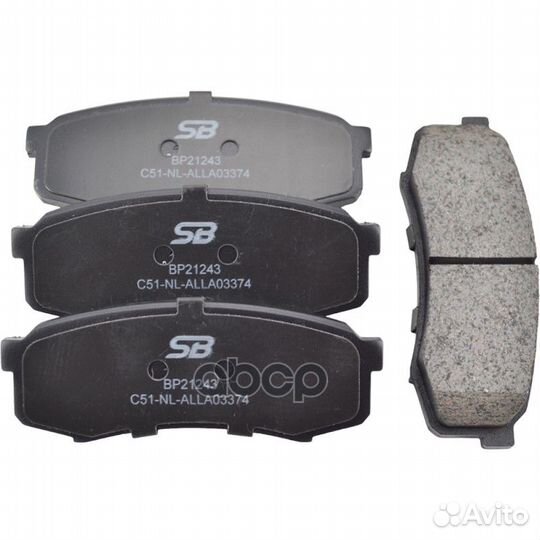 Колодки тормозные дисковые зад toyota land