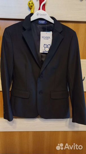 Пиджак школьный для мальчика темно-синий