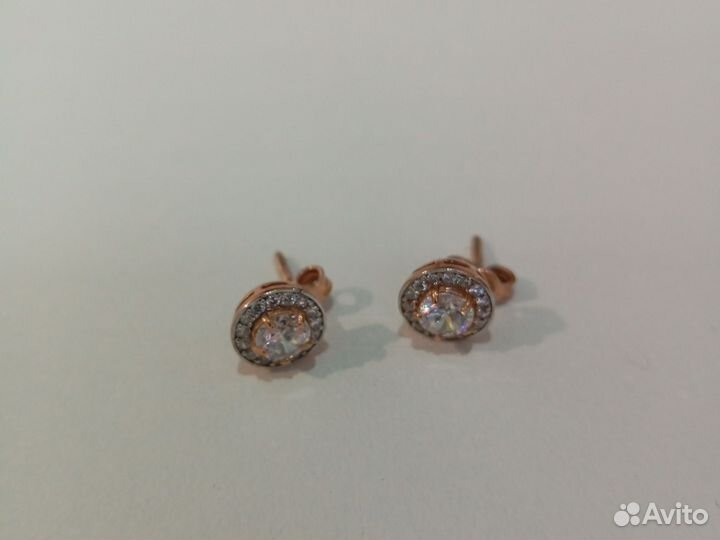 Винтажные серебро серьги