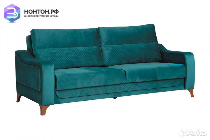 Диван книжка Дуглас 3-х местный зеленый