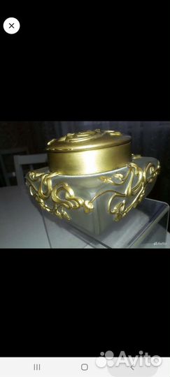 Антик вазы hoffman ар деко 42см RR Нанси золочение