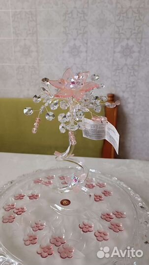 Хрустальная статуэтка скульптура цветок Nuria Grau