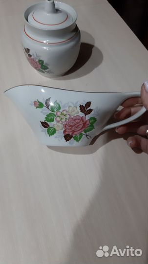 Чайник заварочный, молочник, сахарница, соусница