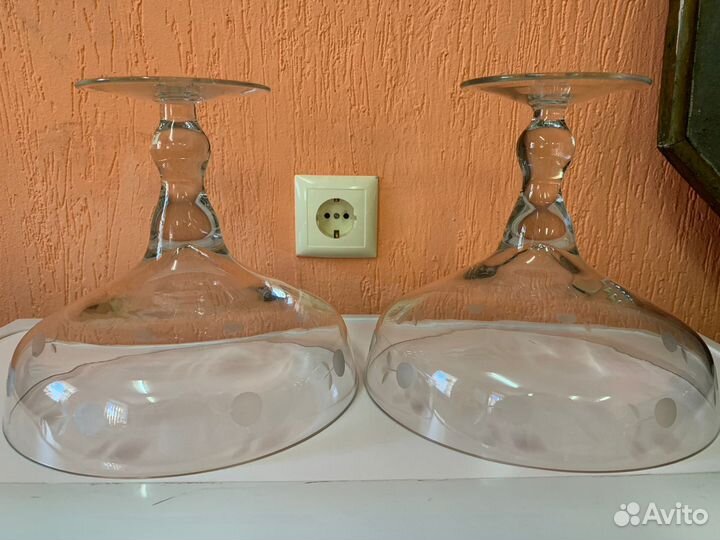 Конфетница на ножке стекло СССР