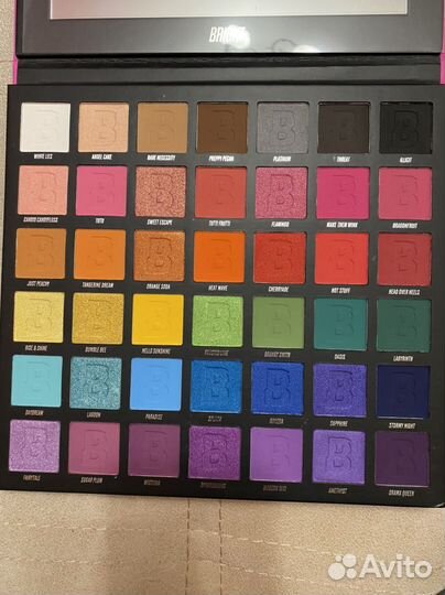 Палетка теней bright 42 colour palette