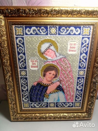 Икона вышитая бисером