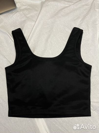 Топ zarina xs новый черный женский