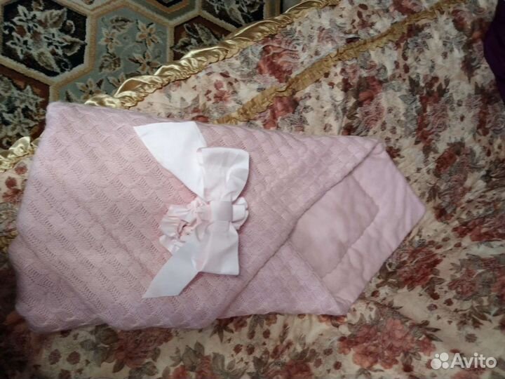 Конверт на выписку для девочки зима