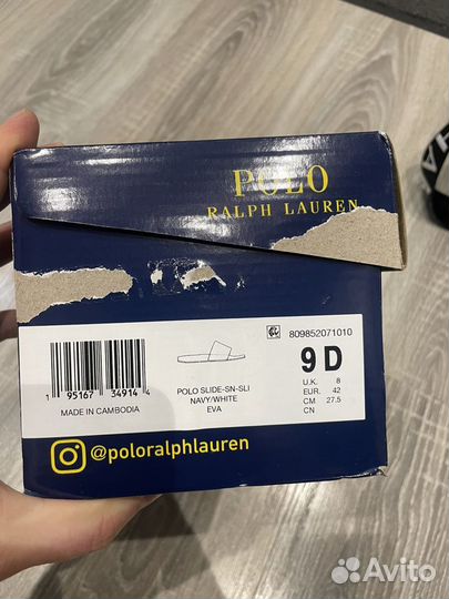 Шлепанцы мужские polo ralph lauren