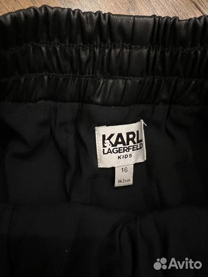 Кожаная юбка Karl Lagerfeld 16 лет