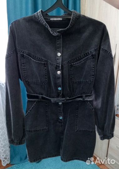 Платье женское джинсовое 44-46 размер