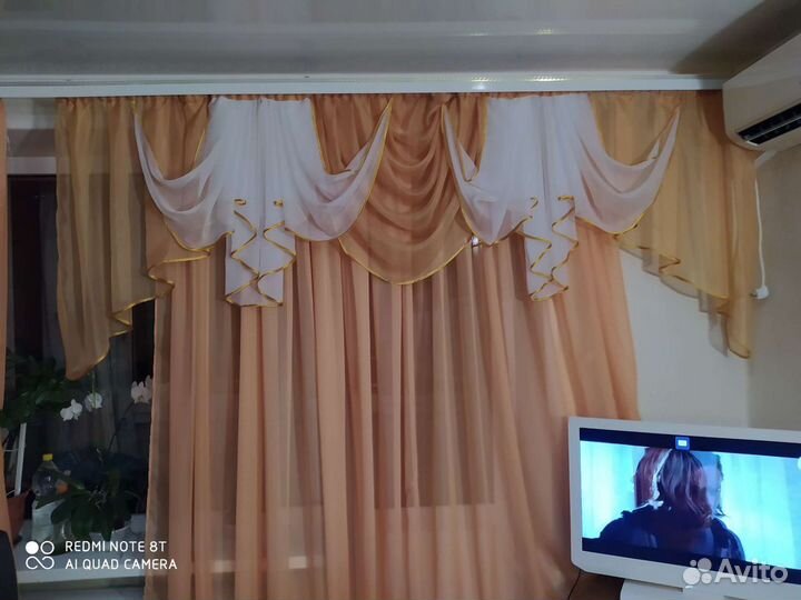 Тюль с ламбрикеном