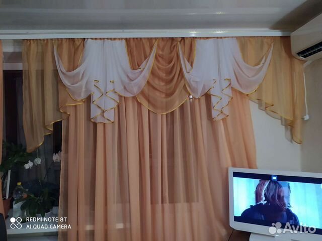 Тюль с ламбрикеном