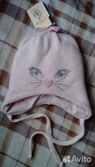 Шапка шерсть новая зимняя, Kotik (размер 48-50)