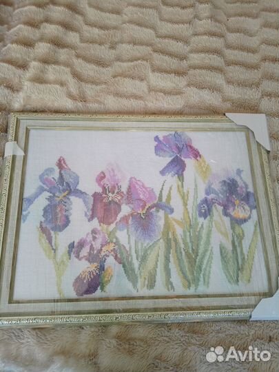 Картина вышитая крестом ручная работа