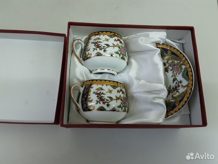 Чайная Кофейная пара Китайский фарфор Тонкий Новый