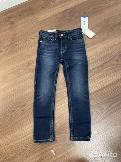 Белая рубашка джинсы на мальчика H&m