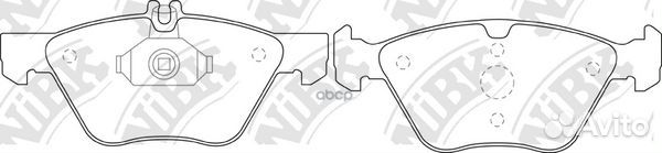 Колодки тормозные дисковые перед PN0166 NiBK