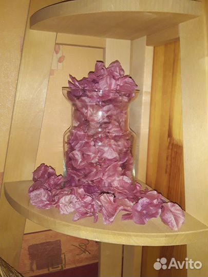 Наполнитель для подарков Сухие лепестки Декор