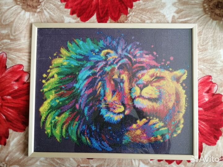 Алмазная мозаика готовая картина 