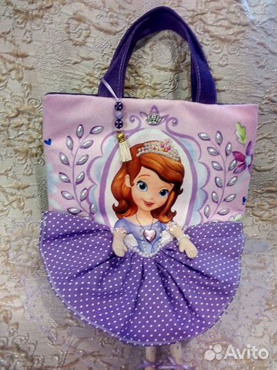 Принцесса София.Детская сумочка- кукла