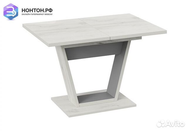 Стол обеденный Гавана дуб крафт белый / серый граф купить в Пскове ...