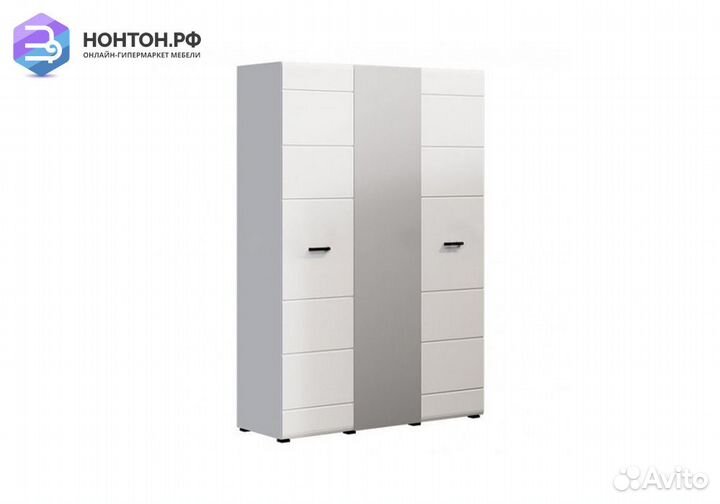 Шкаф 3-х створчатый Нэнси NEW белый глянец