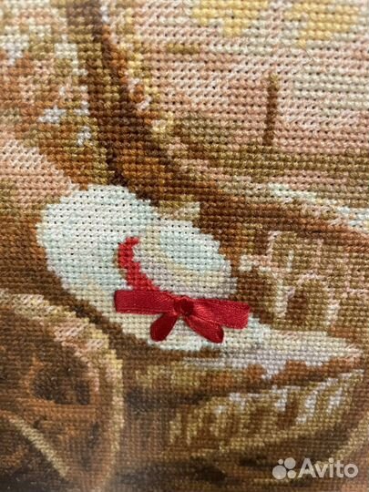 Картина вышитая крестиком ручная работа