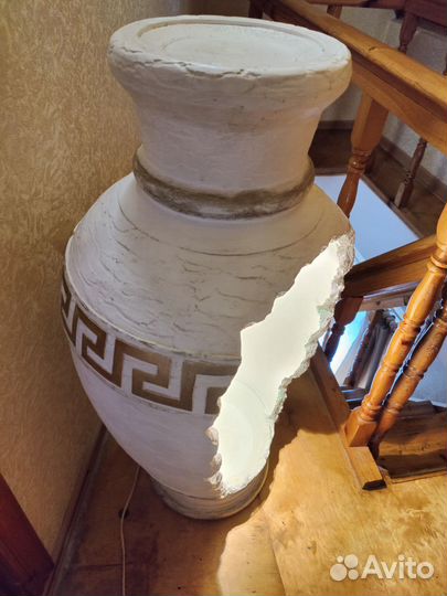 Ваза большая напольная, с подсветкой