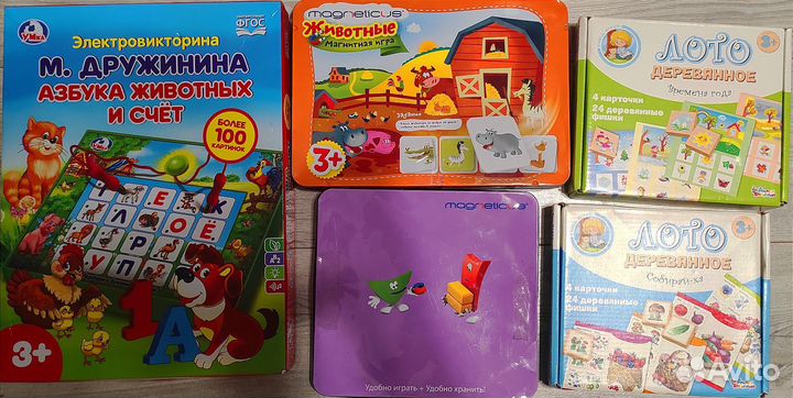 Пазлы, Puzzles, много, два пакета, настольные игры